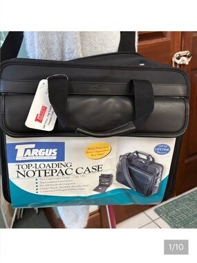 Targus top loading notepac case computer notebook case ballistic nylon black